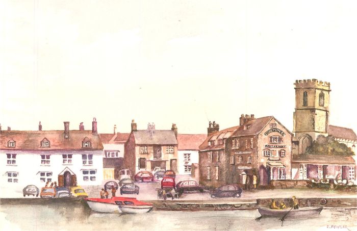 E. Fowler - Contemporary Watercolour, The Old Granary, Wareham