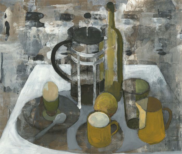 Anne Williams - 20th Century Acrylic, Breakfast Still Life I