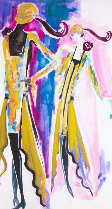 Mircea Marosin (1921-2007) - Mid 20th Century Watercolour, Theatrical Costumes