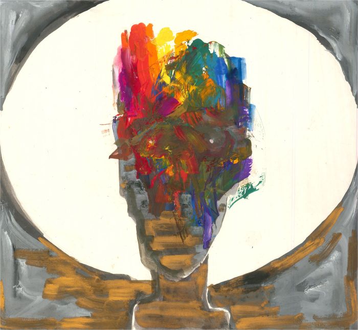 Mircea Marosin (1921-2007) - Mid 20th Century Acrylic, Vibrant Figure