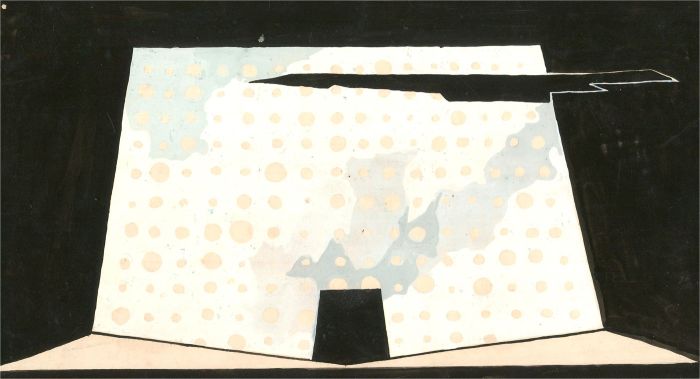 Mircea Marosin (1921-2007) - Mid 20th Century Acrylic, Black and White Abstract