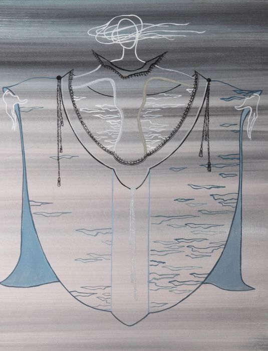 Mircea Marosin (1921-2007) - Mid 20th Century Pen and Ink Drawing, Female Form