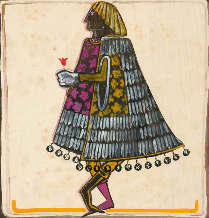 Mircea Marosin (1921-2007) - Mid 20th Century Gouache, Theatre Costume