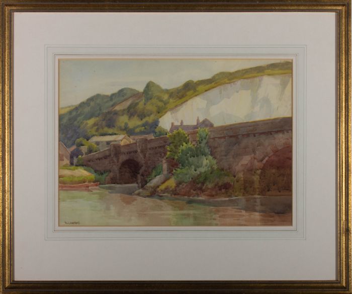 W. Lawson - Mid 20th Century Watercolour, The Bridge at Amberley
