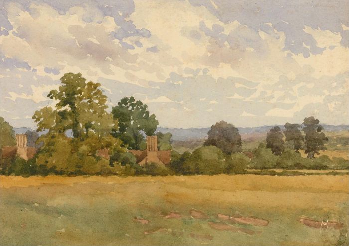 Raymond Turner Barker (1872-1945) - Early 20th Century Watercolour, Rural View