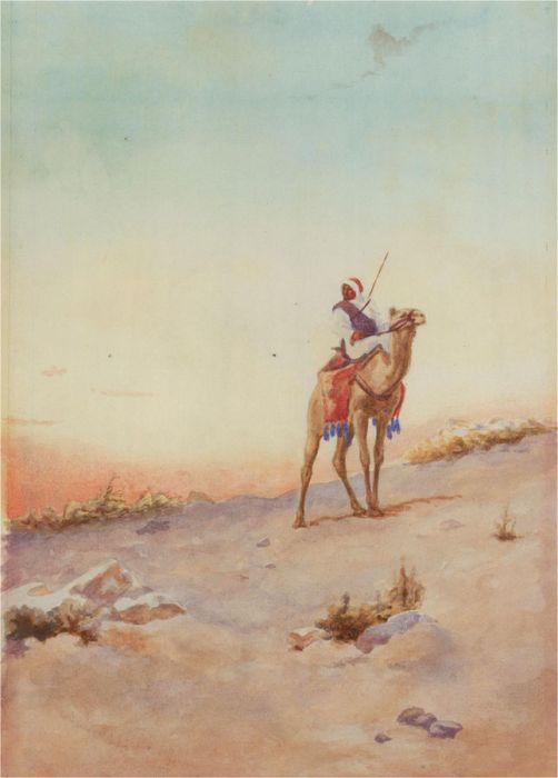 Early 20th Century Watercolour - Moroccan Sunset