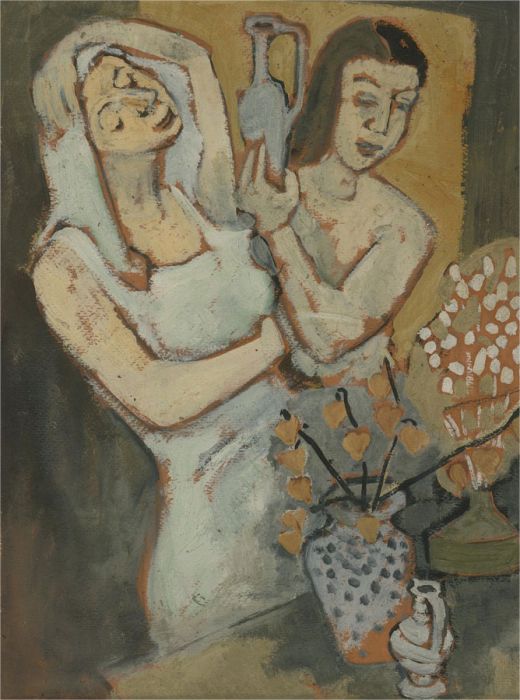 20th Century Oil - Pots and Vases