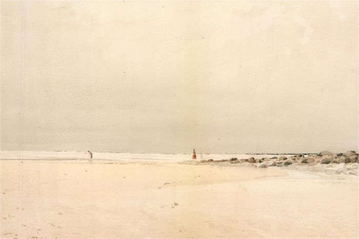Robert Frank Thirkettle (1849-1916) - Late 19th Century Watercolour, Beach