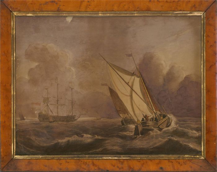 Early 19th Century Watercolour - Nautical Scene