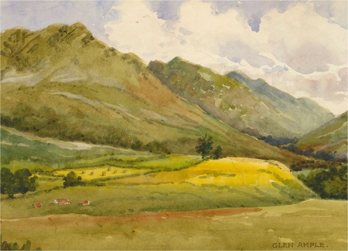 Raymond Turner Barker (1872-1945) - 1938 Watercolour, Glen Ample
