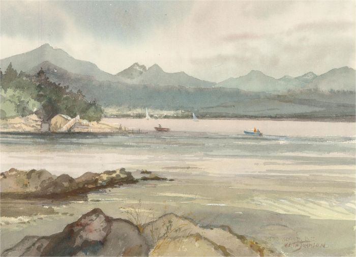 Keith Johnson (1931-2018) - Contemporary Watercolour, Thetis Island, Canada