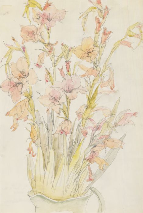 Fyffe Christie (1918-1979) - Mid 20th Century Watercolour, Gladioli