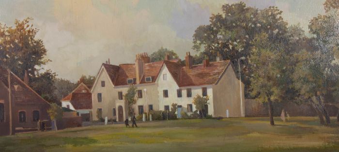 Bernard Robinson (1912-1970) - Mid 20th Century Oil, York House, Chertsey