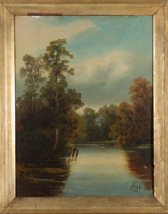 For Restoration - Royd - Early 20th Century Oil, Calm River