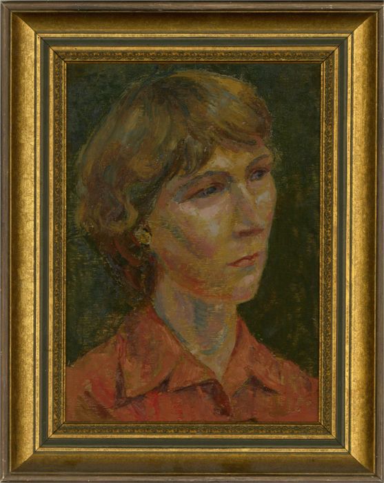 Margaret Robinson (1920-2016) - 20th Century Oil, Study In Gold