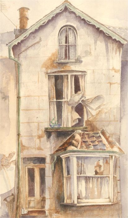 Danielle - 1986 Watercolour, A House Facade