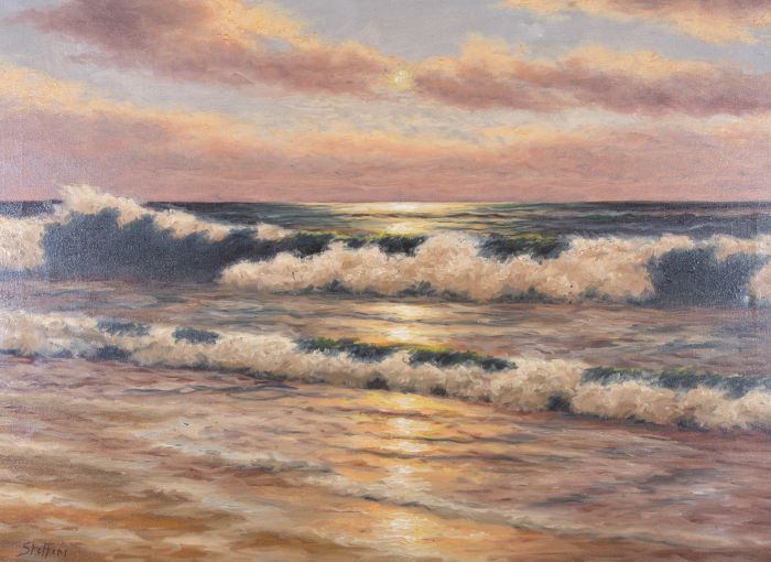 Stefferi - Contemporary Oil, Splashing Waves