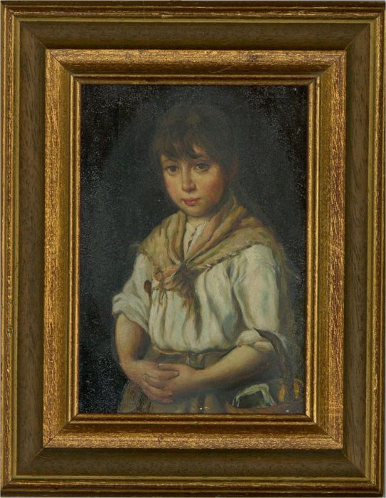 Italian School  Early 20th Century Oil - Peasant Girl