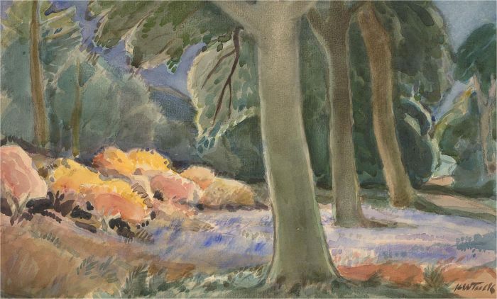Horace Tuck (1876-1951) - Early 20th Century Watercolour, Woodland Scene
