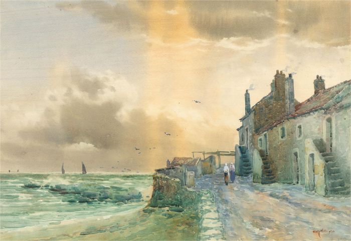 C.M. Williams - Signed Early 20th Century Watercolour, Evening Buckhaven