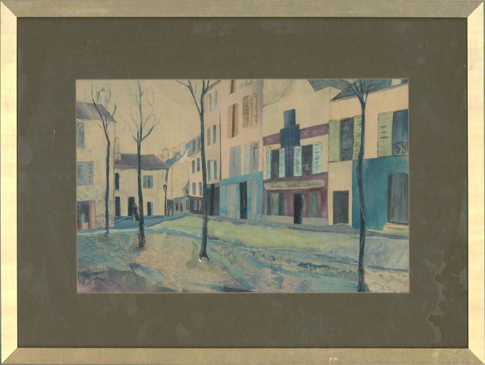 Madeleine Eyland-Legrain (1930-2021) - 20th Century Mixed Media, Street View II