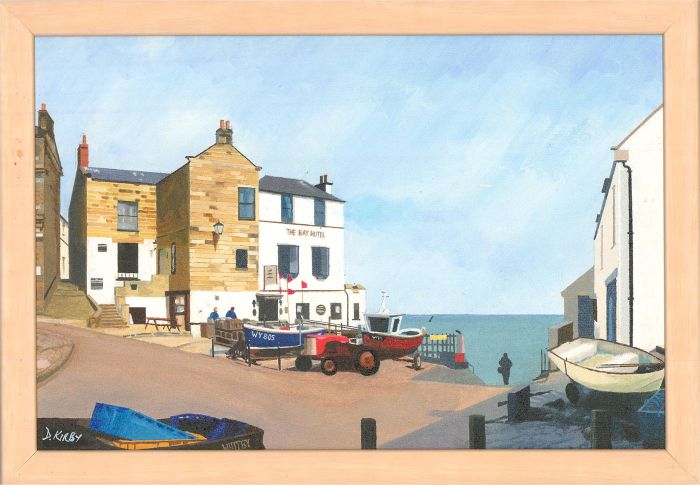 David Kirby - 2004 Oil, The Landing at Robin Hood's Bay