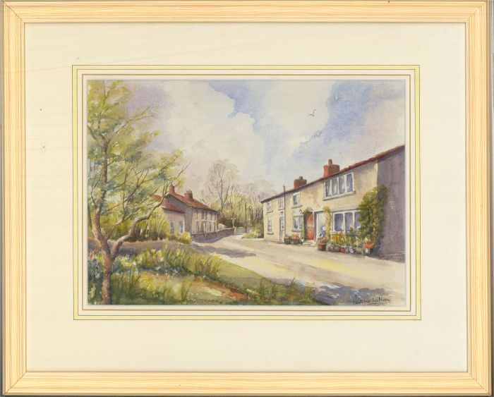 Pauline Latham - 20th Century Watercolour, Cottages, West Ayton