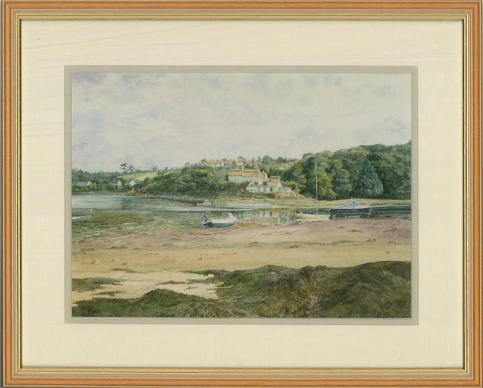 Leslie L. Heffernon - 20th Century Watercolour, View from St. Anthony-in-Meneage
