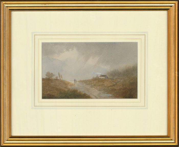 Frederick Boisseree (fl.1870-80) - 1874 Watercolour, Conwy Valley
