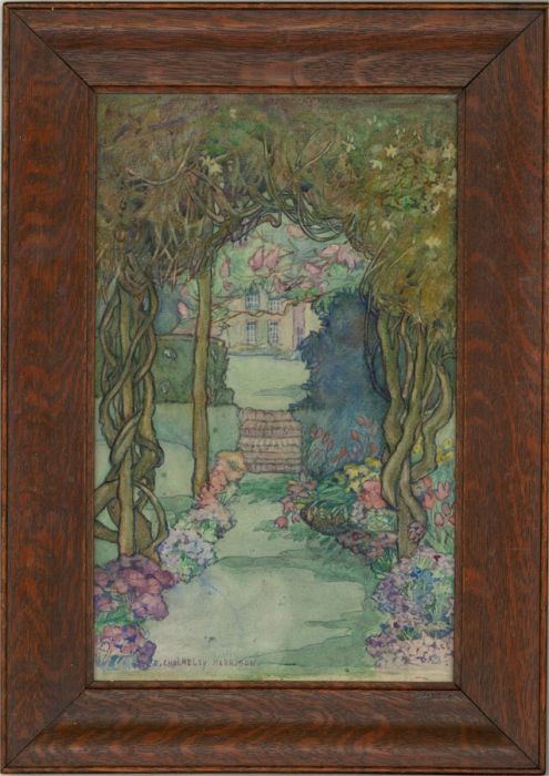 E. Cholmeley Harrison  - 20th Century Watercolour, The Garden