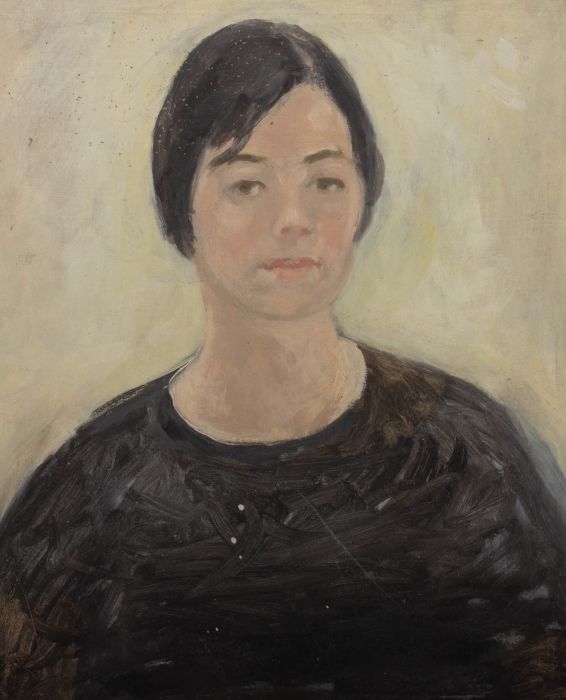 Mid 20th Century Oil - Soft Gaze