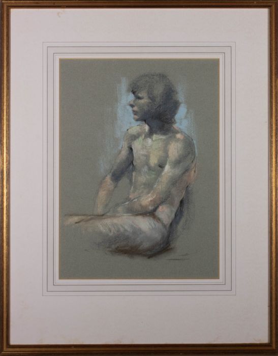 Dennis Frost (1925-1982) - Mid 20th Century Pastel, Male Nude