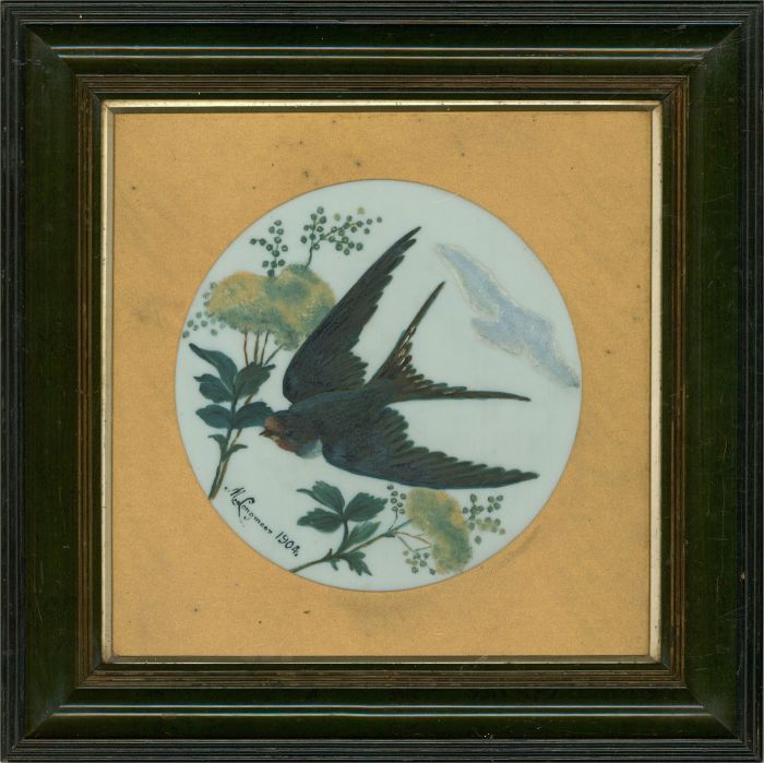 M. Longmoor  - 1904 Oil, Swallow in Flight