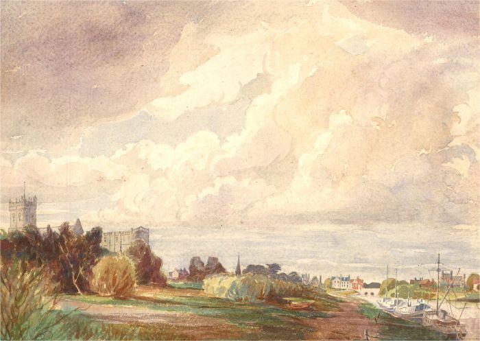 R. Moore - Early 20th Century Watercolour, Christchurch