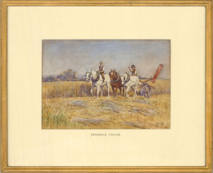 Attrib. Frederick Taylor (1802-1889) - 19th Century Watercolour, Harvest Time