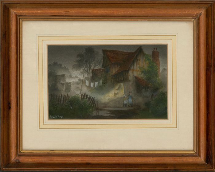 Frank Rose  - Mid 20th Century Watercolour, One Dark Night
