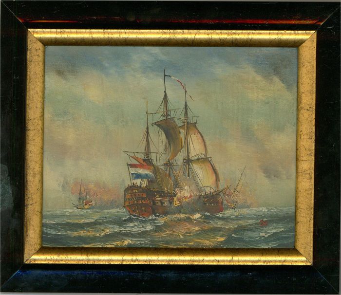 J.W. - 20th Century Oil, Dutch Ship in Battle