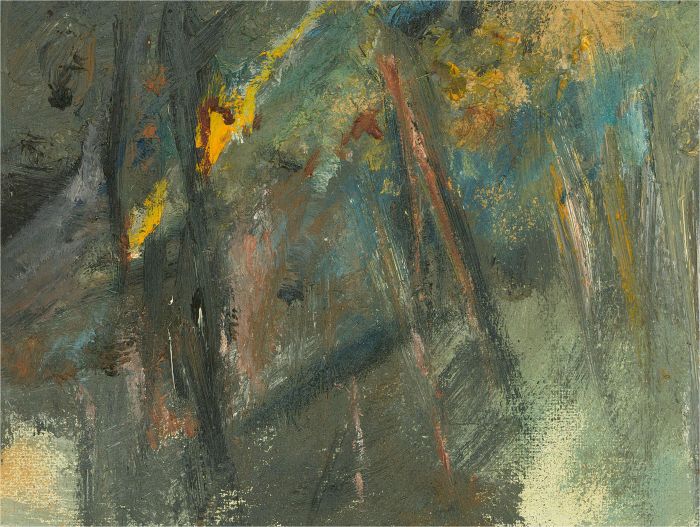 20th Century Oil - Gestural Landscape