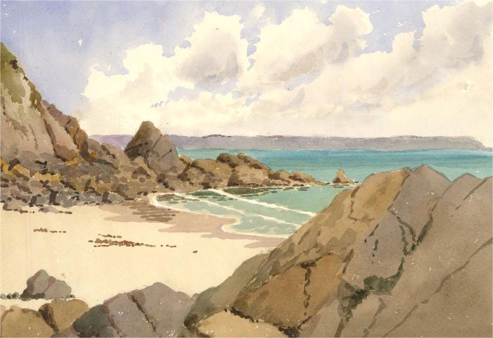 Raymond Turner Barker (1872-1945) - Early 20th Century Watercolour, Cornish Cove
