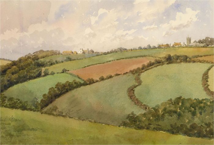 Raymond Turner Barker (1872-1945) - 1925 Watercolour, Cury, Cornwall