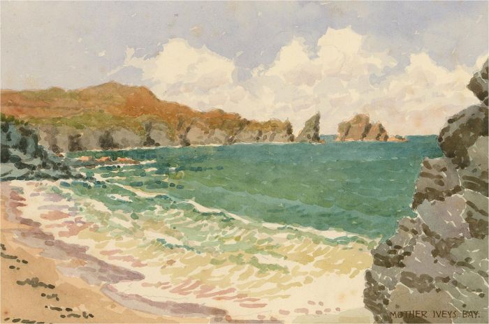 Raymond Turner Barker (1872-1945) - 1931 Watercolour, Mother Ivey's Bay