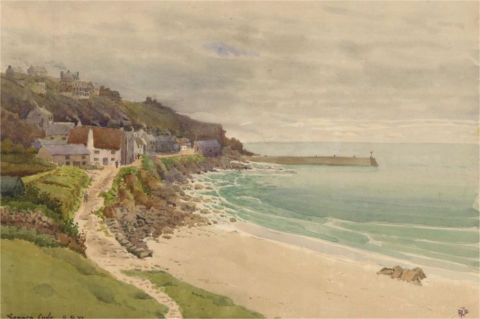 Raymond Turner Barker (1872-1945) - 1921 Watercolour, Sennen Cove
