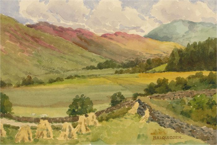 Raymond Turner Barker (1872-1945) - 1938 Watercolour, The Braes of Balquhidder