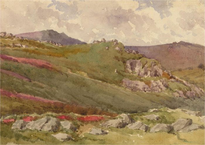 Raymond Turner Barker (1872-1945) - Early 20th Century Watercolour, Moorland