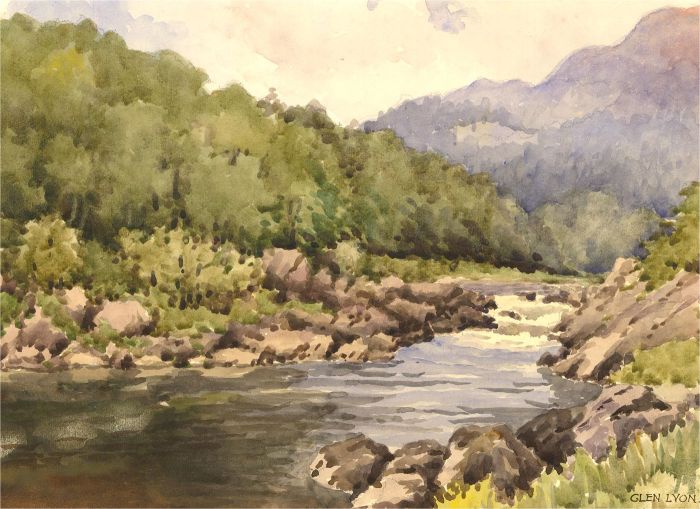 Raymond Turner Barker (1872-1945) - 1937 Watercolour, Glen Lyon