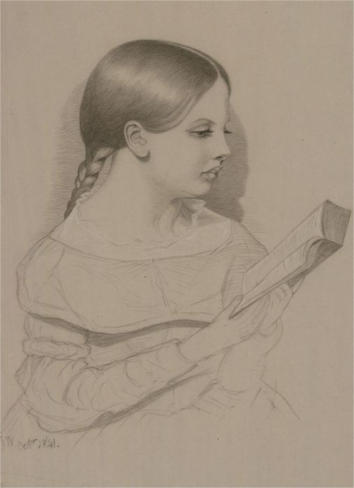 J.W. - 1841 Graphite Drawing, Edith Glasspool