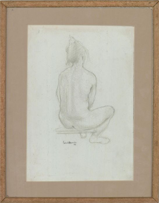 Patrick Hamilton - 1998 Graphite Drawing, Monochrome Nude