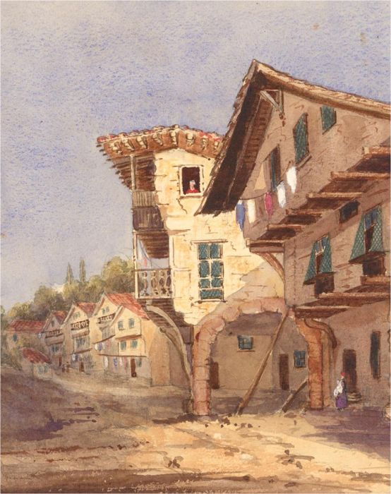 Early 20th Century Watercolour - At the Window