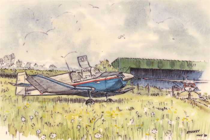 Peter John Stuckey (1921-2013) - 1980 Watercolour, G-AMWD Aircraft