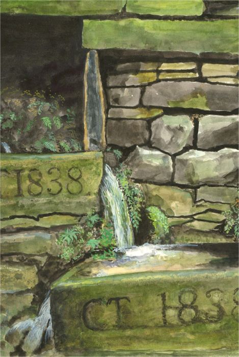 Gordon Metcalfe (b.1935) - Contemporary Watercolour, Water Fountain